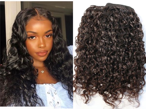 

virgin human hair bundles water wave brazilian hair weaves unprocessed 8-30inch wefts indian peruvian malaysian human hair extensions, Black;brown