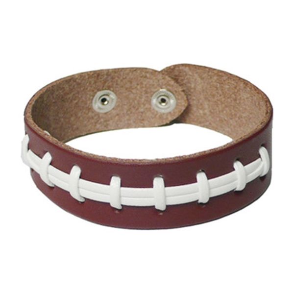 

bracelets leather softball seam baseball sports bracelet bangles for men women jewelry 8colors