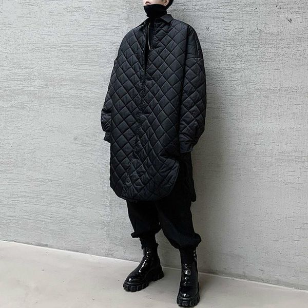 

plus size fashion parka women 2020 split full sleeve small fresh casual single breast black minority parka coat gcc31971