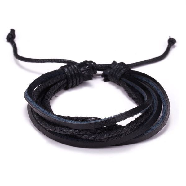 

handmade couple leather bracelet fashion jewelry wrap multilayer leather braided rope wristband bracelets & bangles for women, Golden;silver