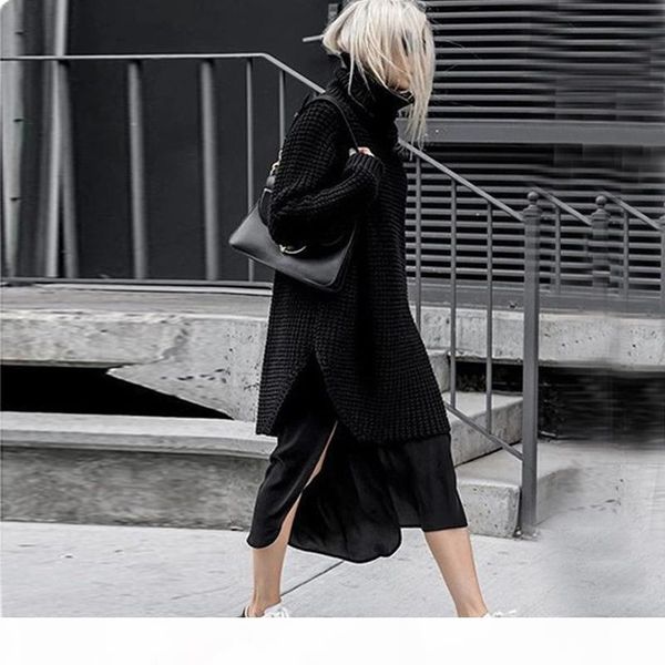 

европа и соединенные штаты соединенные штаты осень и зима новейшие толстые высокий воротник большой размер толстые игольная линия ленивый св, White;black