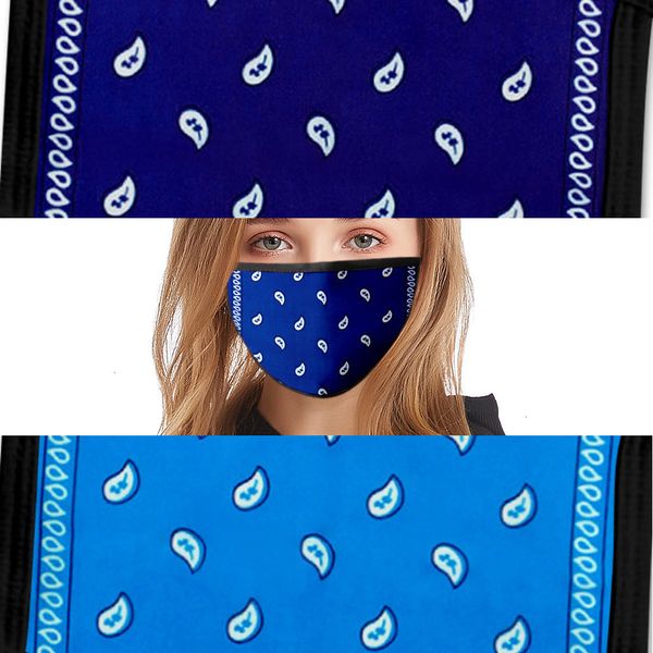 

uwtxfu designer black fashion face masks dust proof anti smog 3d cross-border printing cashew flower mask double layer n