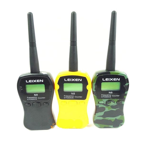 

walkie talkie 2pcs leixen frequency counter n8 portable metre led display ctcss and dcs accurate tester 1mhz-2400mhz for wouxun