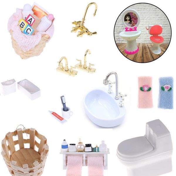 

полотенце стойки душевая ткань для ткани зубной щеткой зубной пасты кубок корзины фен 1/12 diy dockhouse ванная комната мебель acc wmtfwn