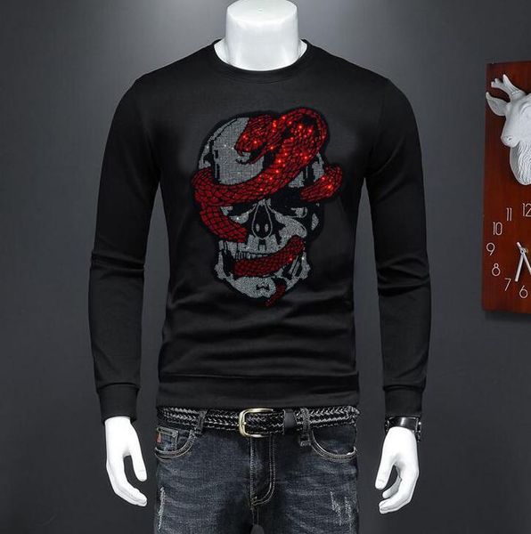 

2022 winter new drill man hoodies hip hop sweatshirts man's street wear cool style c58, Black
