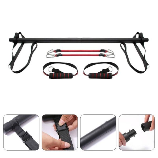 

1 set multifunctional yoga stick pilates fitness rod pulling rope fitness stick