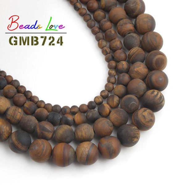 

4-10 мм тупых польский матовый желтый тигрный глаз камень круглые свободные шарики для ювелирных изделий изготовления diy браслет ожерелье а