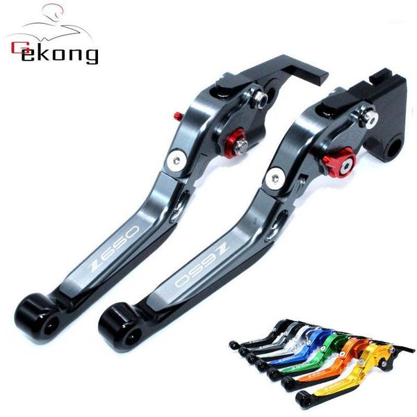 

motorcycle brakes with logo cnc folding extendable brake clutch levers for z650 z 650 2021 12 colour1