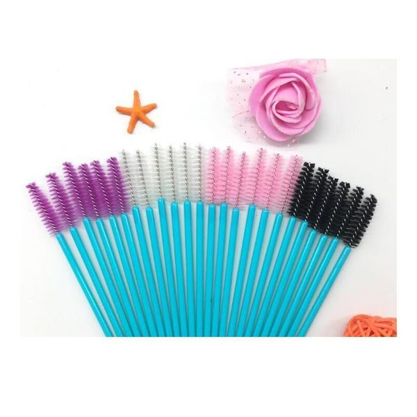 

50pcs make up brush synthetic fiber disposable eyelash brush mascara applicator wand brush cosmetic makeup tool qylzhk