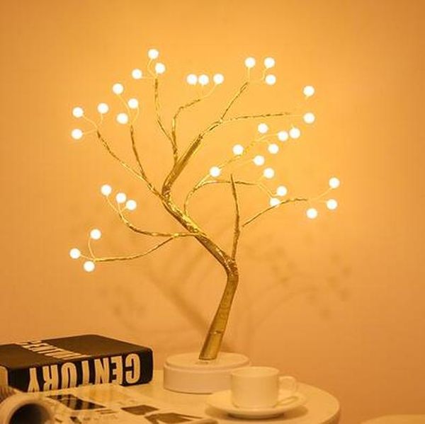 

36 108 led usb battery power touch switch tree light night fairy light table lamp for home bedroom wedding party christmas decor wmtrsb