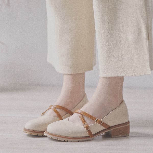 

plus size 34-43 british style women's new shoes women shoes casual brand pump word buckle, Black