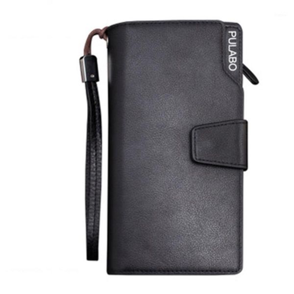 

buckle large pu wallet business zipper forever young man wallet with coin pocket porta credencial male purse walet nqb-231, Red;black