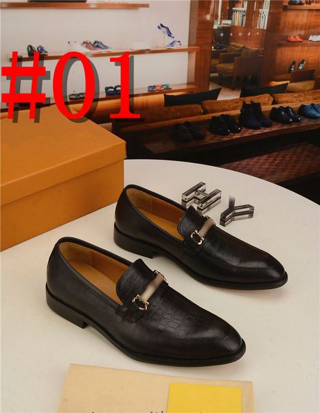 

men pu leather fashion shoe low heel loafers shoes designer dress shoes brogue shoes spring ankle boots vintage classic male casual, Black