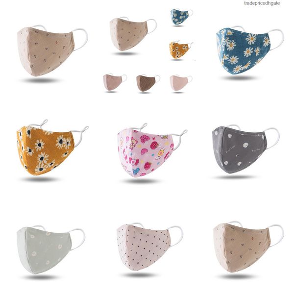 

cartoon cotton kids 100% washable mouth face reusable mask with filter dus zk9w gy4a