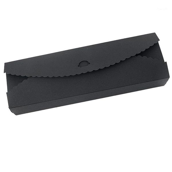 

30pcs/lot natural kraft paper packaging box handmade soap packaging box wedding favors candy gift long paper black1