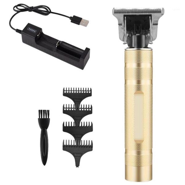 

t-outliner skeleton cordless trimmer hair clipper machine no oil gold + silver1