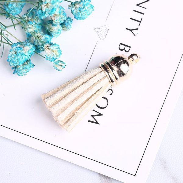 

20pcs mini 40mm leather tassels outer ring sewing tassel trim decorative key tassels for curtains home diy jewelry decoration h jllxvp