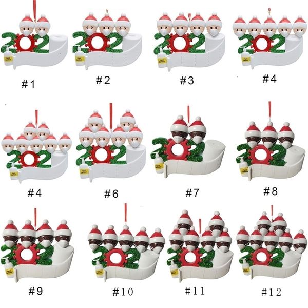 

gift decoration product family christmas birthdays personalized party of 2 to 7 ornament pendant with face masks hand sanqfx