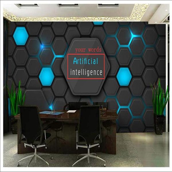 

wallpapers 3d dynamic metal circuit wallpaper office technology company backdrop wall paper abstract virtual network industrial decor mural