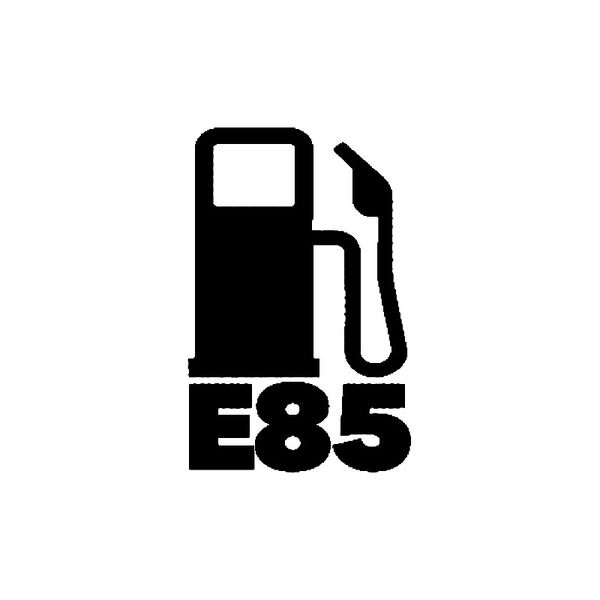 

8.5cm*13cm e85 fuel car sticker vinyl decals black/silver c3-0772