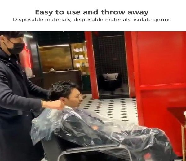 

50шт одноразовых парикмахерских мысов п фартук режущей пермь краситель для волос парикмахерской cape clear парикмахерской ткань 120x160cm го