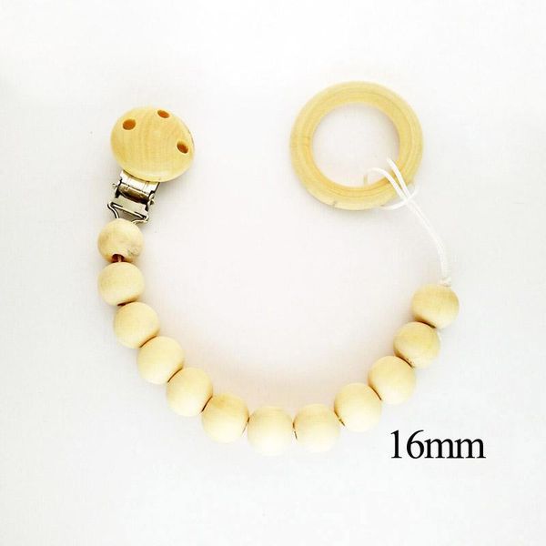 

xcqgh natural wood beaded pacifier clip dummy chain pacifier chain nipple holder for infant soother teether dummies clip holder q wmtjtb