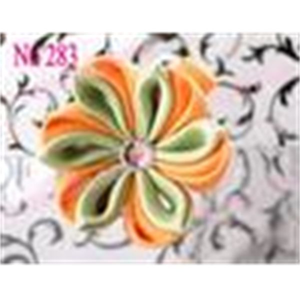 

flower kanzashi 45 pcs 2-2.5'' fashion mix color badge reel hair clips
