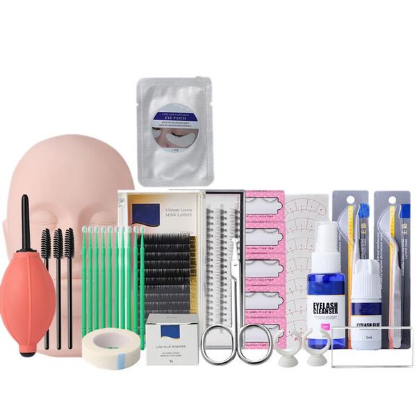 

18 pieces / set of makeup suit training eyelash set false eyelash extension grafting practice curling plastic tweezers tool