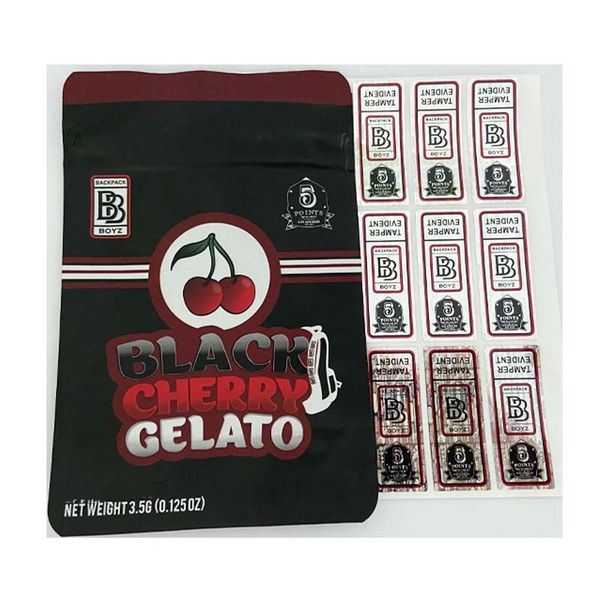 2020 Backpack Boyz Mylar Bags Black Cherry Gelato Dabwoods Packaging