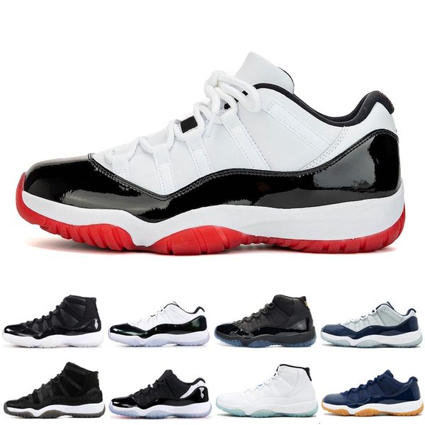 

withe bred 11 11s men women basketball shoes cap and gown concord low orange trance 36-47 womens mens new trainers sneakers, White;red