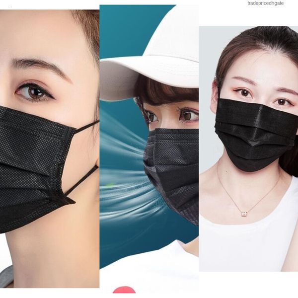 

shipping layers stock 7339044 3 black face masks kn disposable sheet mask 95 mouth anti