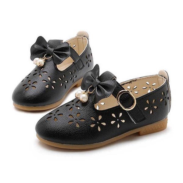 

elling designer children flat shoes girls fashion pearl decoration princess breathable adorable bow little girl for baby/toddler