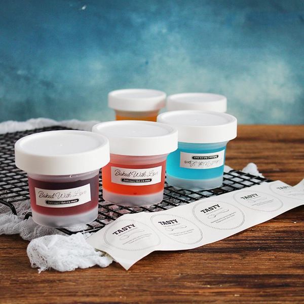 

gift wrap 10pcs net red disposable transparent plastic box ice cream mousse cake packaging boxes 120ml small pudding jelly cup with lid