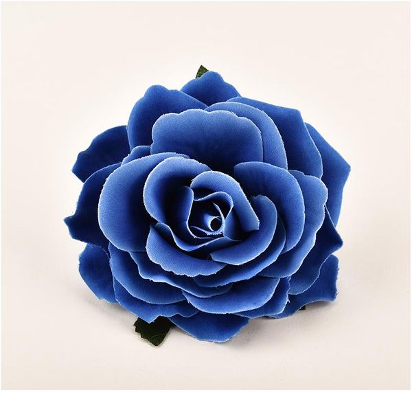 

10cm large artificial burgandy rose silk flower heads for wedding decoration diy wreath gift box scrapbooking craft fake bbyyor