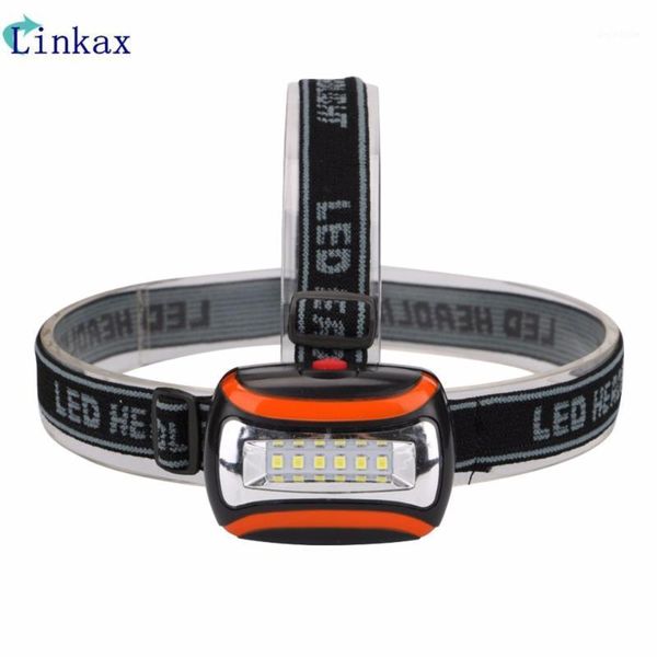 

mini headlamp 6 smd led 3 modes headlight torch head light lamps for camping hunting fishing 3xaaa1