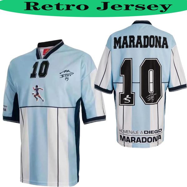 

2001 maradona edition retro argentina diego maradona commemorate soccer jersey 1981 boca juniors 1987 napoli maradona football shirt, Black;yellow