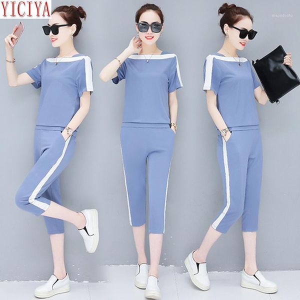 

outfit tracksuit sportswear co-ord set for women 2 piece set short and pants 2020 plus size large summer black clothing1, White