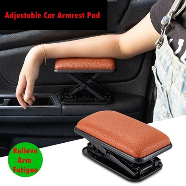 

pu leather door armrest cushion central armrest box cushion soft and comfortable to relieve hand fatigue adjustable bracket1