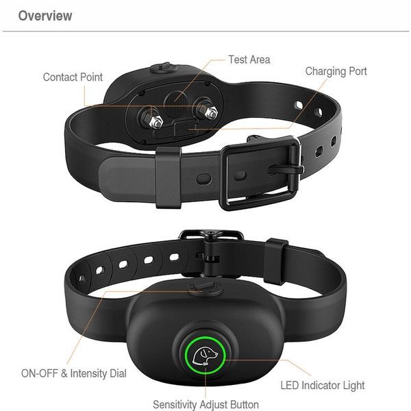 

dog training collar electric shock collar for dogs rechargeable waterproof pet training dog collar anti barkin wmtoxv