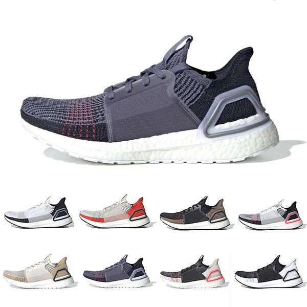 

2022 ultra boost 19 mens running shoes sneakers navy blue khaki grey blue dark pixel black rainbow active orange core white men women traine