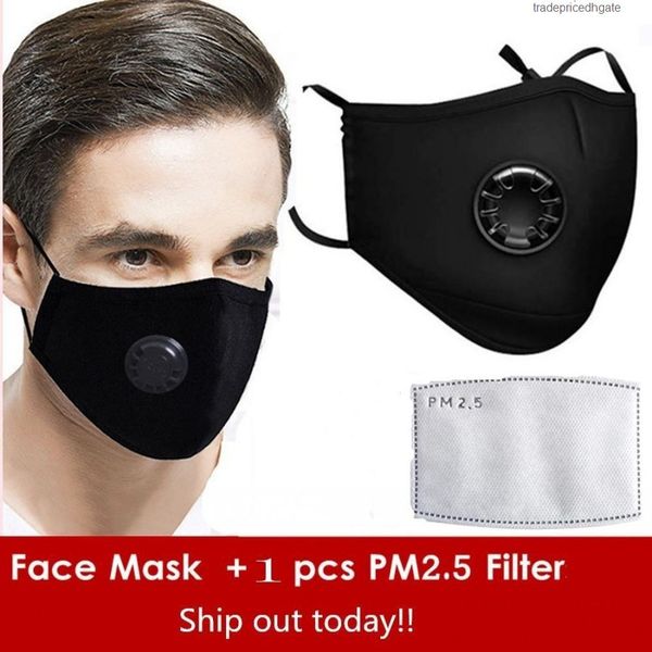 

outdoor face masks indoor anti-dust smoke adjustable reused reusable protection 1 pm2.5 filter mouth mask for women man