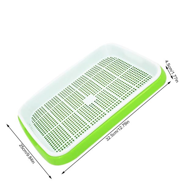 

hydroponics seedling tray double layers seed sprout plate vegetable nursery grow tray hydroponics seedling h jllszr