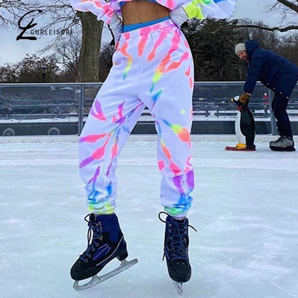 

women's pants & capris painted for women fitness loose joggers 2021 elastic high waist pantalones colorful harem femme1, Black;white