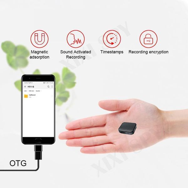 

digital voice recorder mini dictaphone audio sound activated professional micro attraction flash drive magnetic brand xixi1