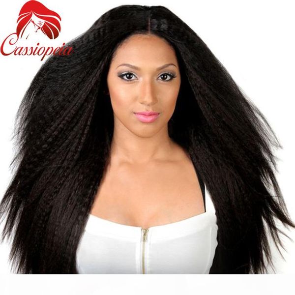 

virgin brazilian yaki straight full lace wigs with baby hair for black women middle part natural black front lace human hair wigs 8a, Black;brown