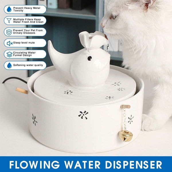 

ceramic cat and dog electric machine, drinking bowl