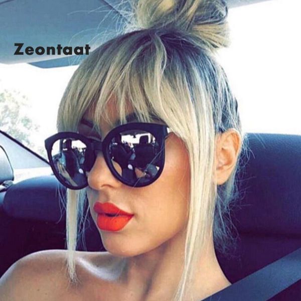 

1zeontaat retro round cateye sunglasses women vintage design mirrored sun glasses for lady party glasses shades for women, White;black