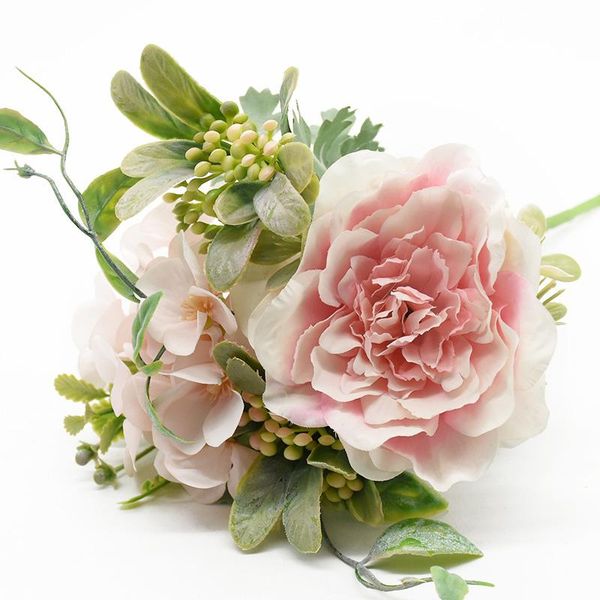 

1 букет букет пион искусственные цветы внутренние меблированы домашняя оформление аксессуары свадебные украшения diy craft photo rypes f wmt