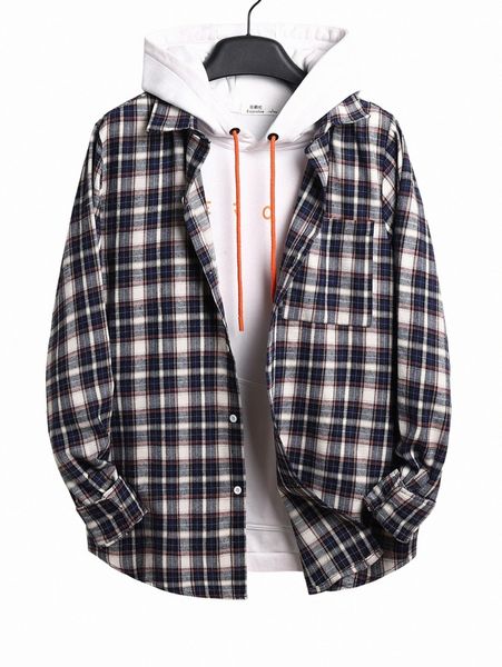 

men tartan print shirt without hoodie l0qq#, White;black