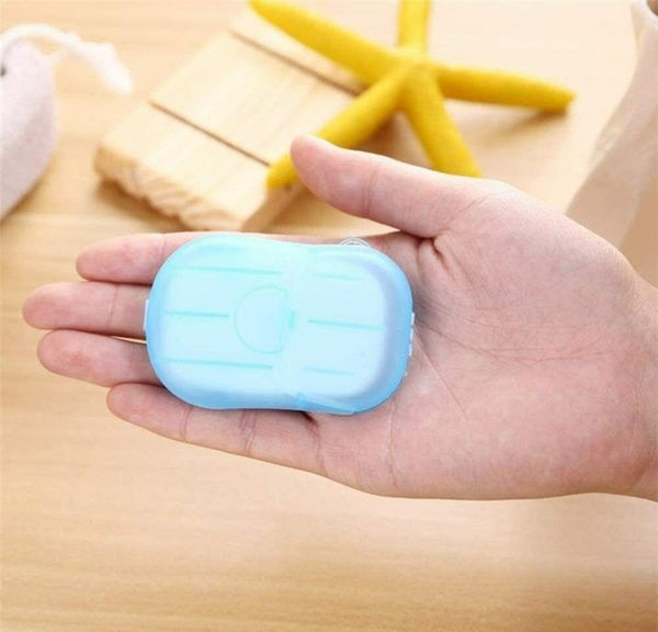 

20pcs/box disposable anti dust mini travel soap paper washing hand bath cleaning portable boxed foa wmtfob garden_light